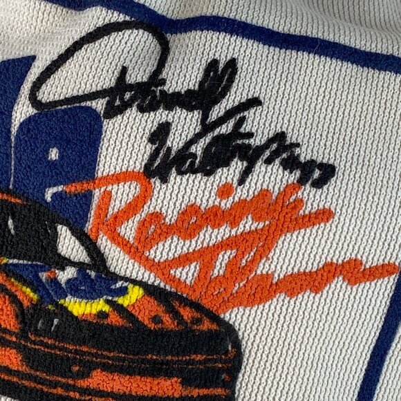 Vintage Darrel Waltrip Trucker Hat Cap Snapback USA Tide Racing Puffy Print Mesh - Picture 6 of 10